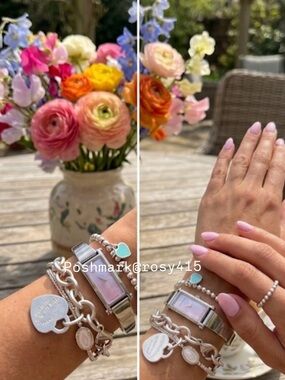 🎀Gucci watch pink🩷gucci watch silver gucci watch slim vintage bracelet watch